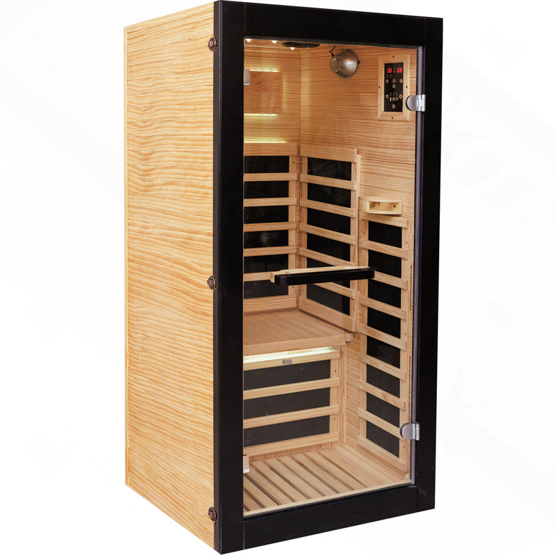 1-Person Freestanding Indoor Wooden Sauna Cabin