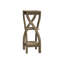 Trois tables d'appoint carrées de style moderne taupe, 2 tablettes de rangement, pieds torsadés, assemblage requis pour le couloir contemporain, plateau de table, utilisation