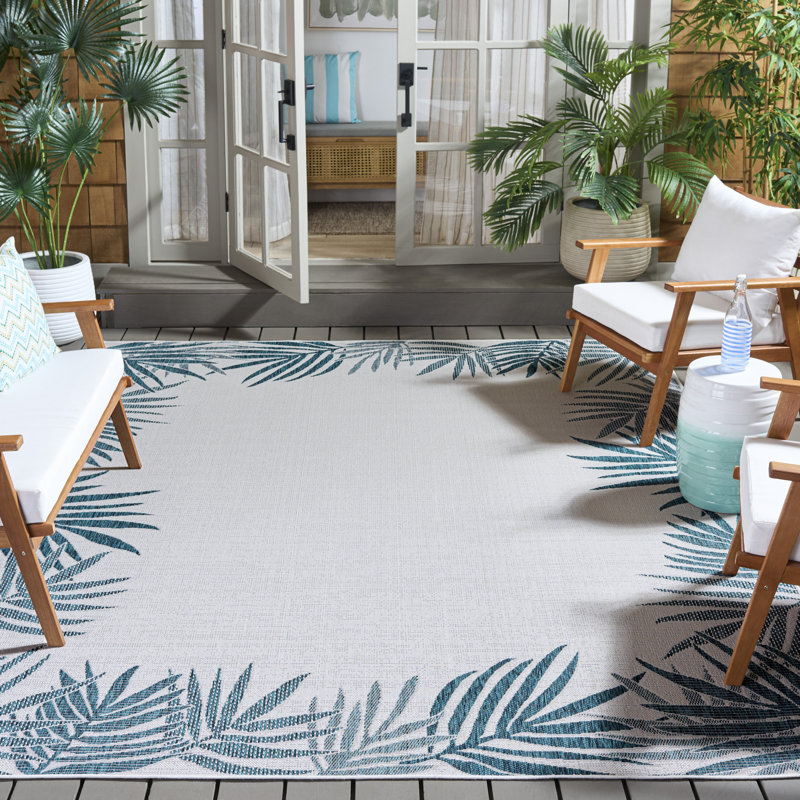 Beach House Performance Floral Indoor/Outdoor Area Rug, Rectangle 8' x 10'