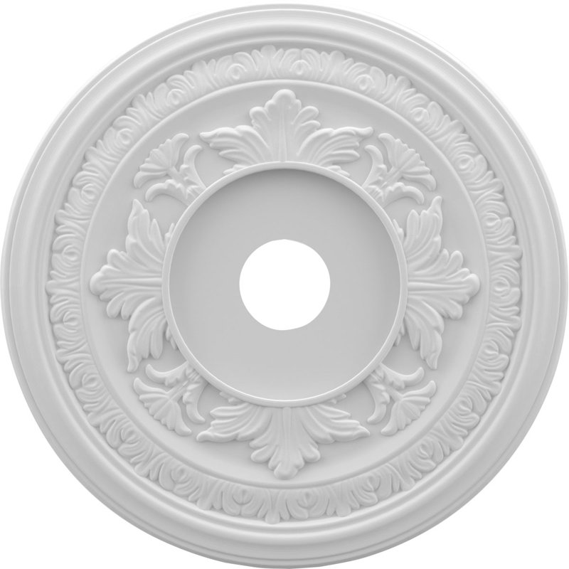 Baltimore Thermoformed Ceiling Medallion, Unfinished, 19" H x 19" W x 1" D