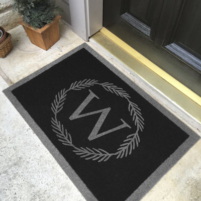 Gabrien Non-Slip Floral Outdoor Doormat