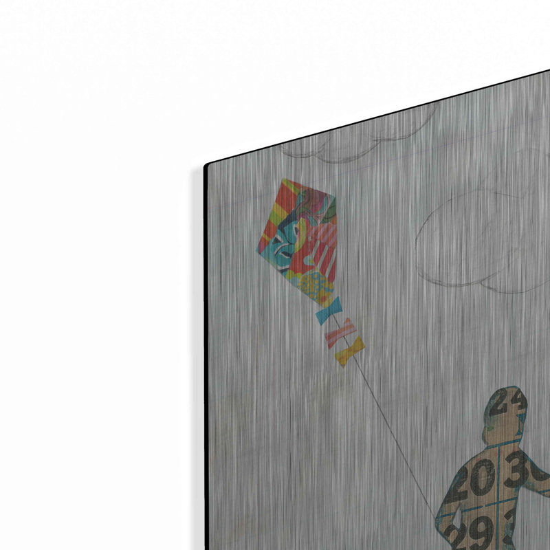 «Rain and Wind I» par Courtney Prahl, art mural en métal, 12 po x 16 po, H 24 po x l 16 po