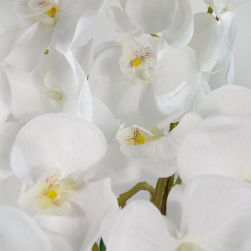 Artificial Orchid Flower Display In Pot 85cm Faux Orchid Plant in Pot Liner