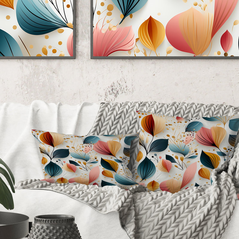 Coussin Botanical, H 16 po x l 16 po