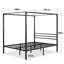 Toulouse Metal Canopy Bed Frame-59905135-59905132