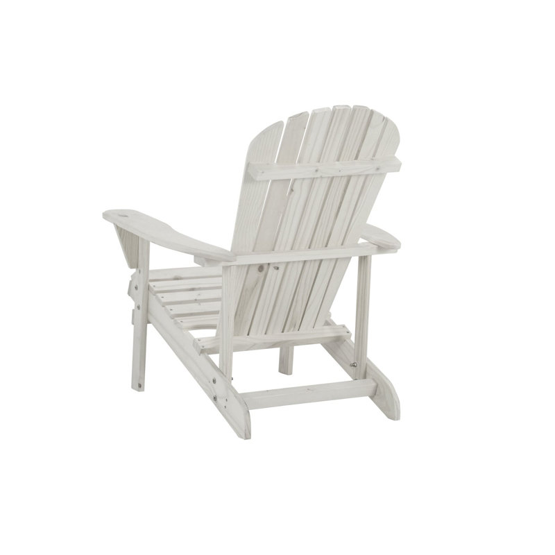 Artiana Pine Outdoor Adirondack Chair, White