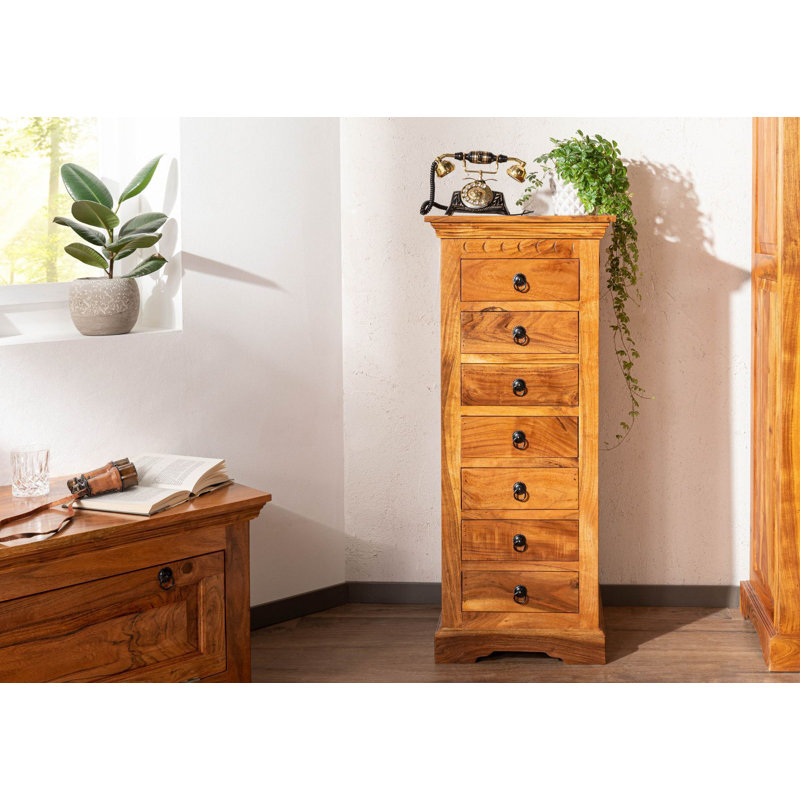 Oxford Solid Wood 47cm W 7 - Drawer Chest of Drawers