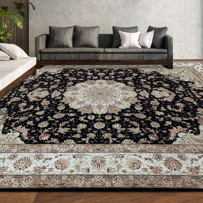 Tapis rectangulaire noué à la main