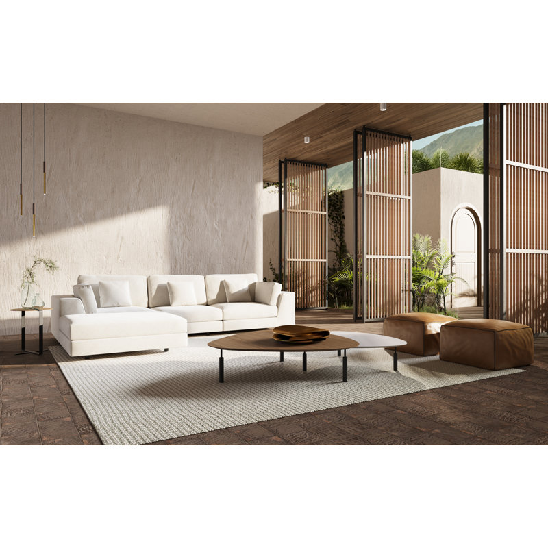 Table basse Finsbury, Noyer / amande
