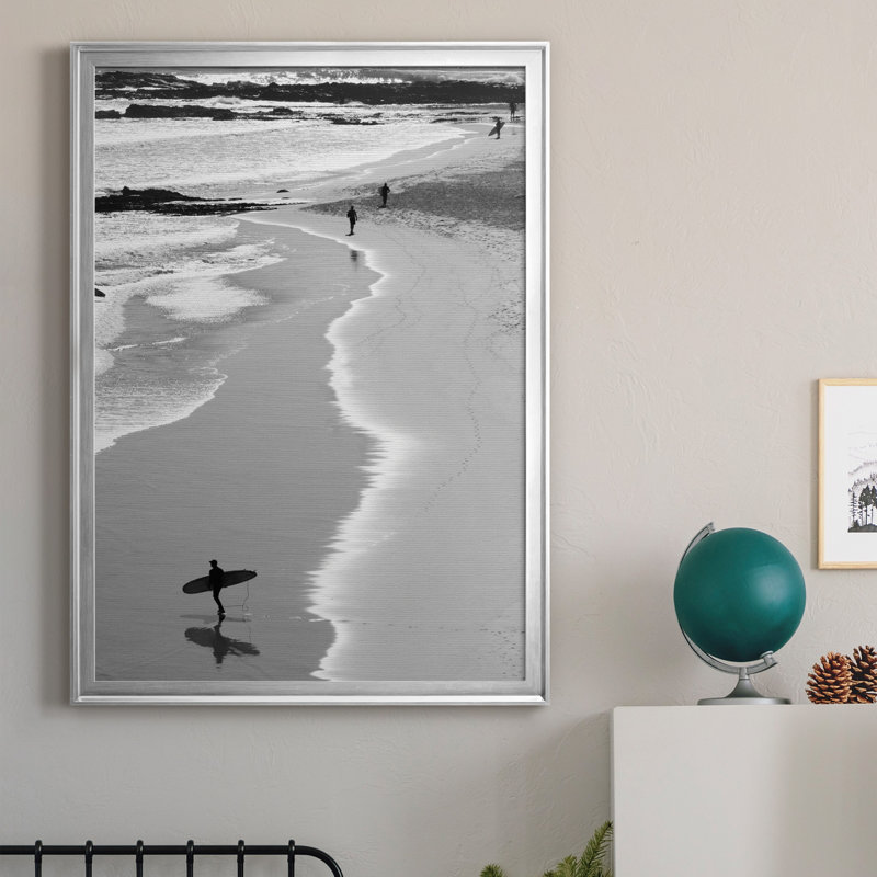 Gold Coast Beach - Photographie de cadre photo sur toile, Argent, H 36,5 po x l 26,5 po x P 1 po
