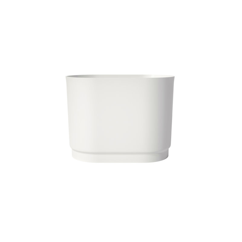 39 Inch Solid Surface Soaking Bathtub - Deep Soak Freestanding Tub