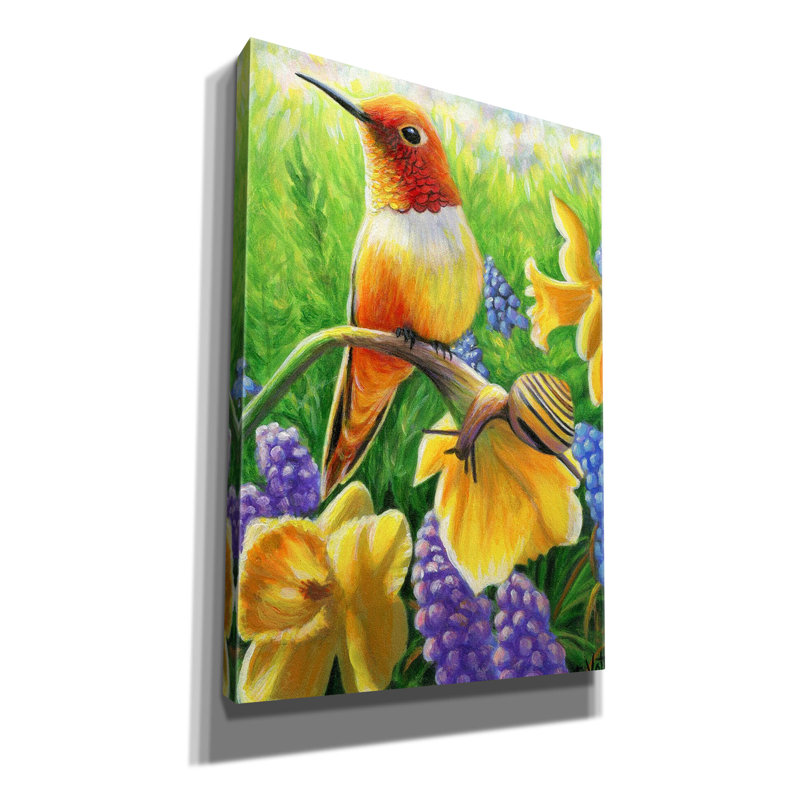 «Spring In The Garden9» par Bridget Voth, H 26 po x l 18 po x P 0,75 po