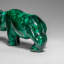 Genuine Polished Malachite Rhino Carving (196.6 Grams)