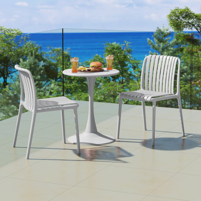 2-Person Outdoor Round Dining Set