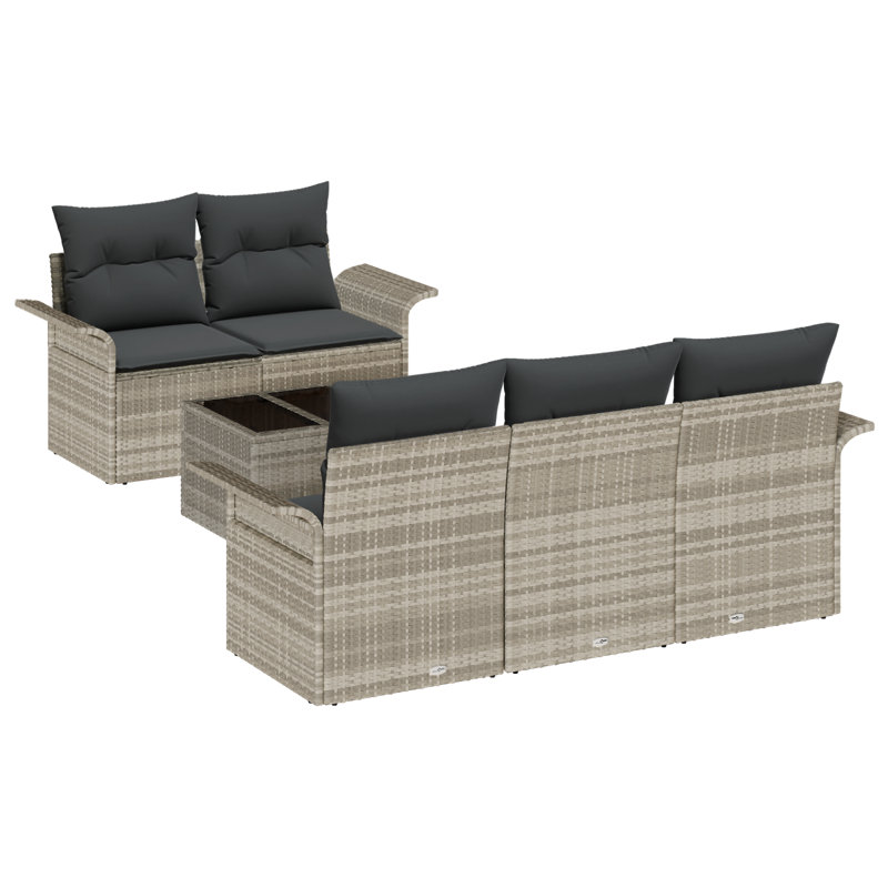 141cm Wide Patio Sofa with Cushions