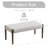 42'' W Modern Upholstered chenille Bench-1975632048-1965452854
