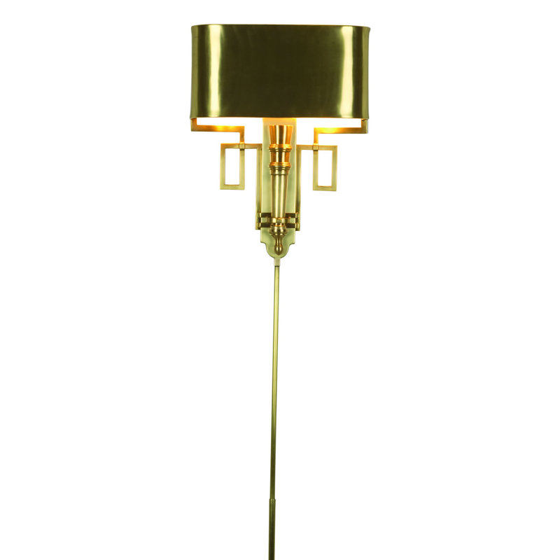 Torch Sconce 1-Light Wallchiere, Hardwired, Antique Brass