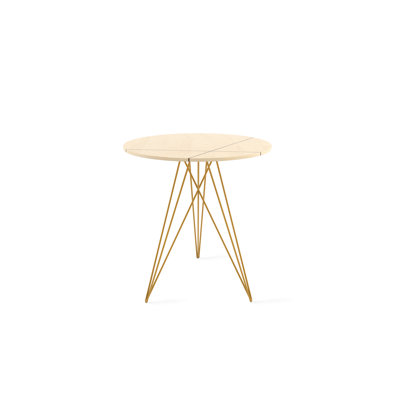 Hudson Solid Wood Top End Table