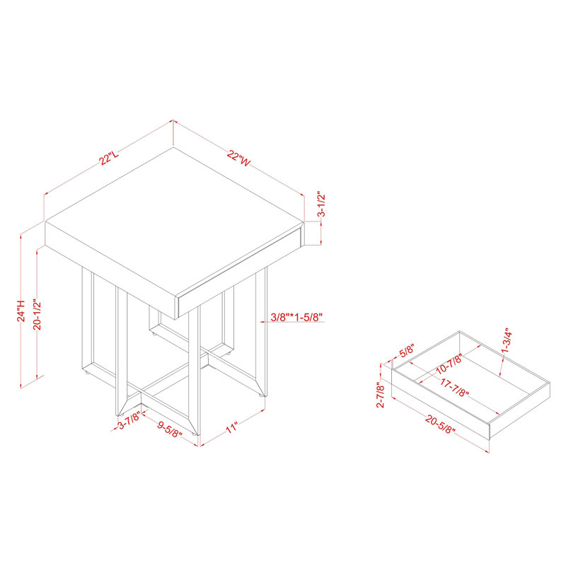 End Table with Storage