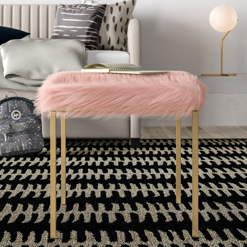 Repose-pieds carré standard de 18 po, Rose