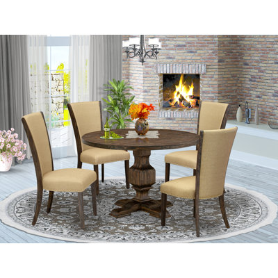 Amberlynne Acacia Solid Wood Dining Set