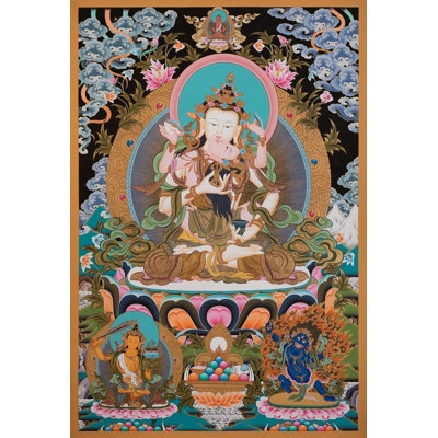 Vajrasattva Shakti Thangka (Brocadeless Thangka)
