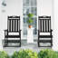Chaises berçantes d'extérieur en PEHD pour patio-552783075