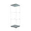 Lanham Glass Display Cabinet with LED Lighting, Lockable Single Door Curio Cabinet with Key, Display Case and Storage Cabinet for Collectibles, Figures, Books and Decor-751394696-751394698