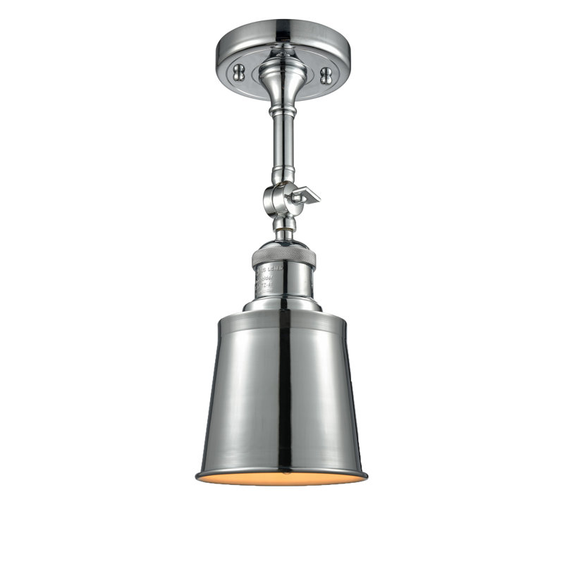 Lavender Hill Flush Mount, 6 Watt Vinage LED Bulb, Polished Chrome