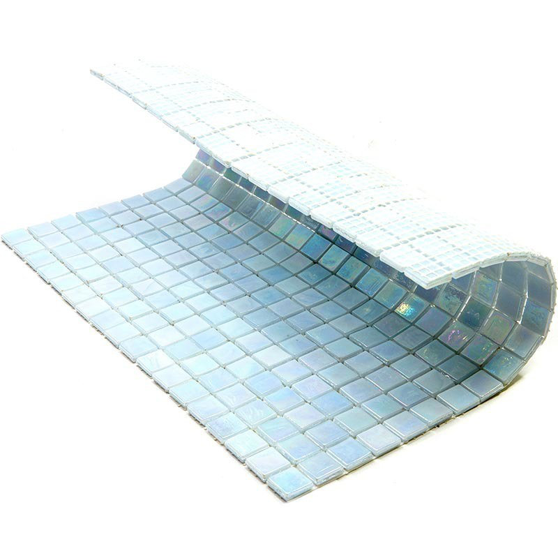 Skosh 0.6" x 0.6" Glass Grid Mosaic Wall & Floor Tile