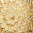 Plate Gold Wall Decor with Embossed Details