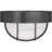 1-Light Outdoor Black Round Bulkhead Wall or Ceiling Surface Mount-11801200