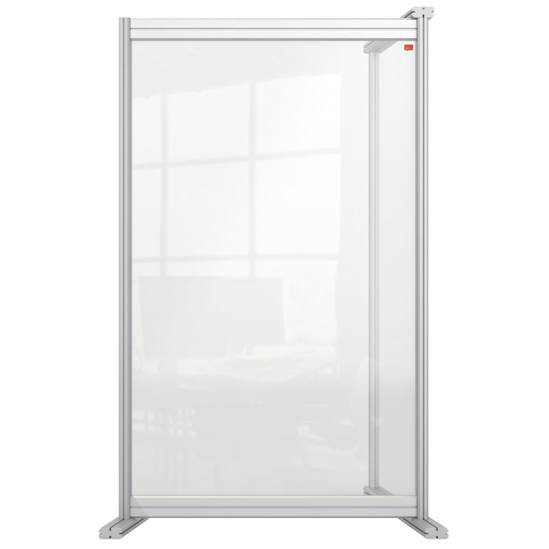 Amidon Clear Desk Dividers, 100cm H x 55cm W x 40cm D