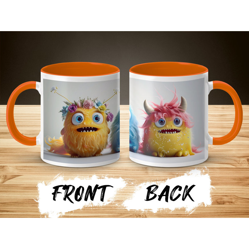 Ceramic Coffee Mug, Orange