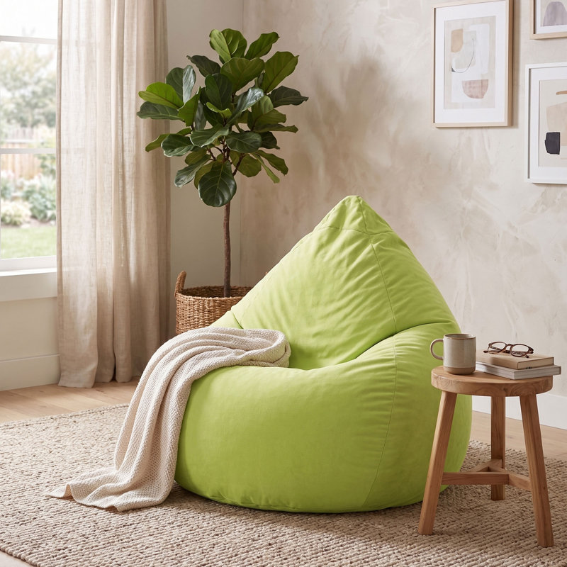 Easy Standard Classic Bean Bag, Lime