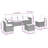 Vidaxl Garden Sofa Set PE Rattan Standard Modular-114311229