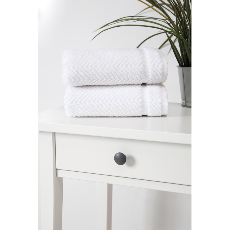 Vandewa Turkish Cotton Hand Towel Set, White
