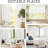 2 Panels Floral Lace Sheer Curtains - Elegant Design Rod Pocket Boho Chic Decor Window Voile Sheer Drapes Farmhouse Style for Bedroom and Living Room-931183111-931183127