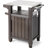 Keter Unity 40 Gal Patio Storage Grilling Bar Cart w/ Stainless Steel Top-70446006