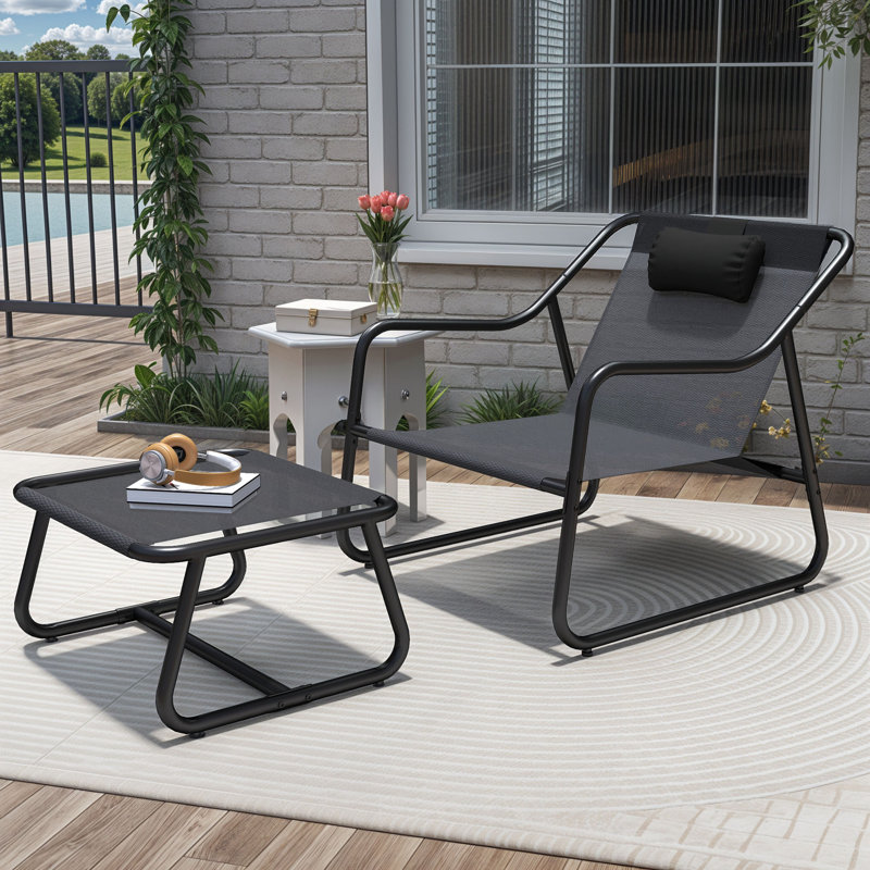 Patio Lounge Chair And Ottoman