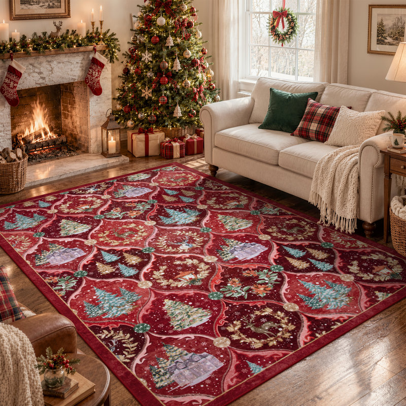 Tapis de Noël Laraven, Rectangle 5 pi x 7 pi