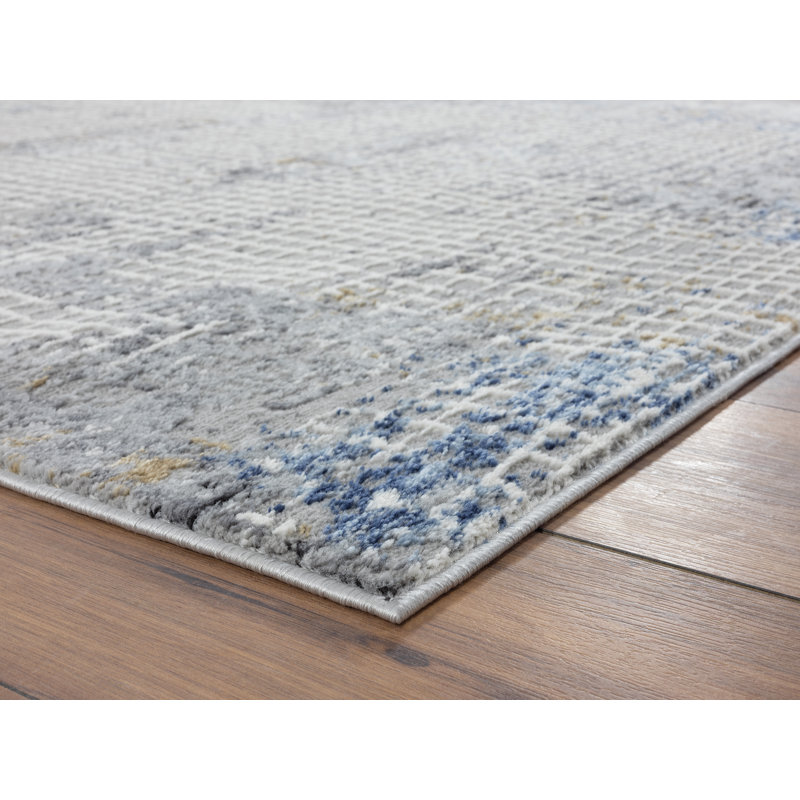 United Weavers Austin Devine Blue Oversize Area Rug 9'10" x 10'6", Rectangle 9'1" x 13'2"