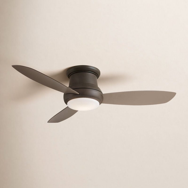 52" Concept II 3 - Blade LED Propeller Ceiling Fan with Remote Control and Light Kit Included, LED