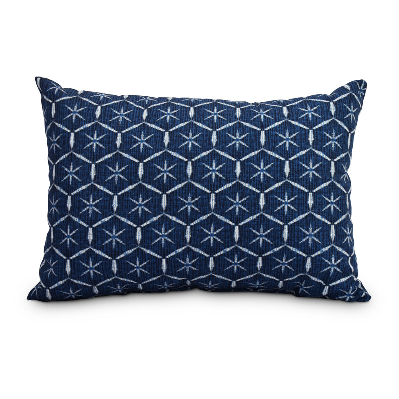  Coussin lombaire intérieur / extérieur touffeté à motif abstrait