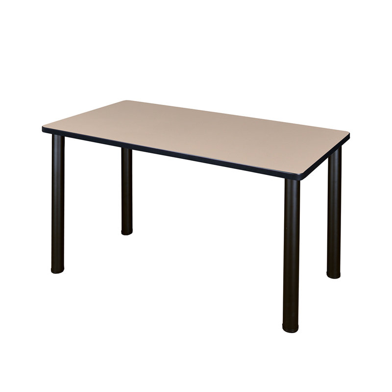 Plateau de table de formation Kee, Noir, Acajou, H 29 po x L 60 po x l 24 po