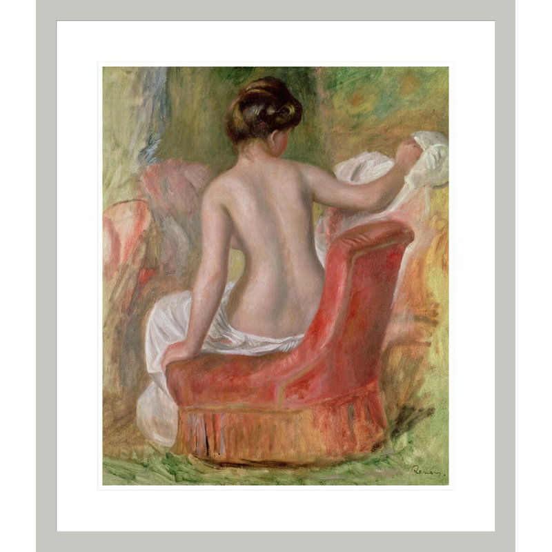 Nu dans un fauteuil par Pierre-Auguste Renoir, 27,05 po H x 23,5 po L