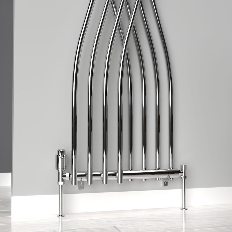 Oval Panel Radiators, Silver