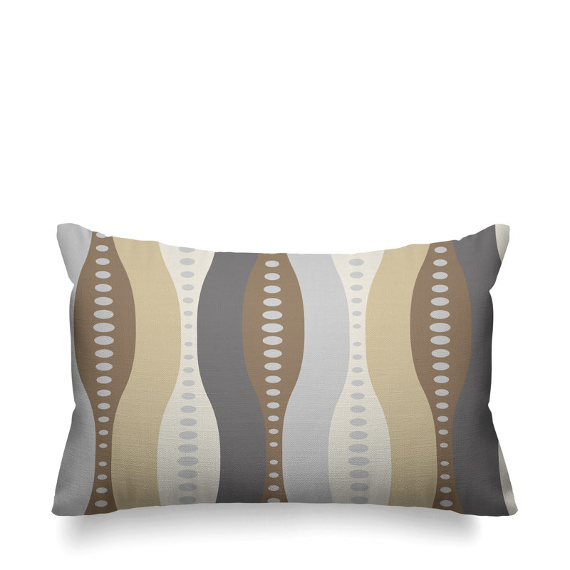 Housse et insert de coussin d'extérieur rectangulaire Jafa, Marron