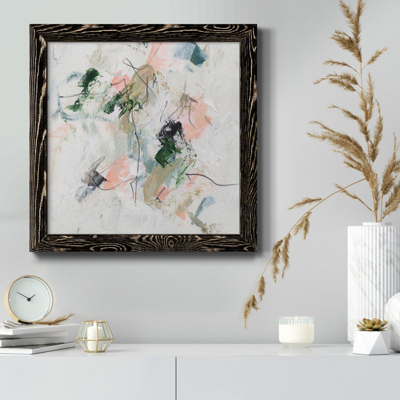 Toile encadrée approchant le printemps I-Premium - prête à être accrochée, H 31,5 po x l 31,5 po x P 1,5 po, Cadre noir