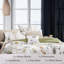 Ensemble d'édredon 7 pièces à motif de pissenlit très grand pissenlit - blanc et vert-126645978